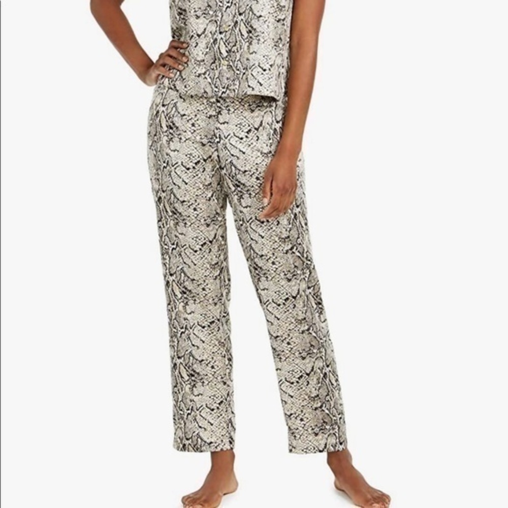 INC International Concepts silky snake-print pants